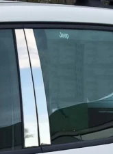 Quality Automotive Accessories 6-Piece Stainless Steel Pillar Post Trim Jeep Renegade 4-Door SUV 2015-2022                                     - PP55071 - Image 4