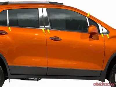 Quality Automotive Accessories 12-Piece Stainless Steel Pillar Post Trim Chevrolet Trax 4-Door SUV 2015-2022 - PP55157