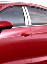 Quality Automotive Accessories 16-Piece Stainless Steel Pillar Post Trim Chevrolet Cruze 4-Door Sedan L and LS Models 2016-2019                                     - PP56148 - Image 3