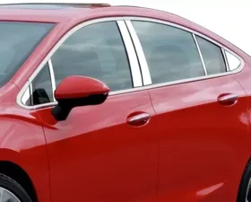 Quality Automotive Accessories 16-Piece Stainless Steel Pillar Post Trim Chevrolet Cruze 4-Door Sedan LT Model 2016-2019