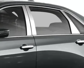 Quality Automotive Accessories 6-Piece Stainless Steel Pillar Post Trim Cadillac CT6 4-Door Sedan 2016-2020