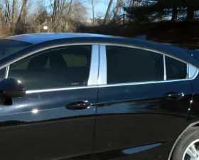 Quality Automotive Accessories 12-Piece Stainless Steel Pillar Post Trim Chevrolet Cruze 4-Door Hatchback 2017-2019