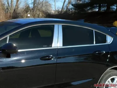 Quality Automotive Accessories 12-Piece Stainless Steel Pillar Post Trim Chevrolet Cruze 4-Door Hatchback 2017-2019 - PP57804