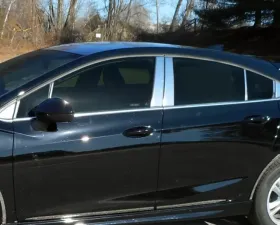 Quality Automotive Accessories 16-Piece Stainless Steel Pillar Post Trim Chevrolet Cruze 4-Door Hatchback 2017-2019