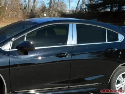 Quality Automotive Accessories 16-Piece Stainless Steel Pillar Post Trim Chevrolet Cruze 4-Door Hatchback 2017-2019 - PP57806