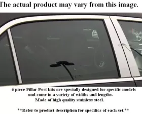 Quality Automotive Accessories 6-Piece Stainless Steel Pillar Post Trim Lexus GS300 4-Door Sedan 1993-1997
