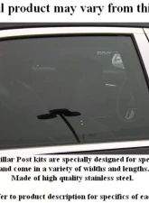 Quality Automotive Accessories 6-Piece Stainless Steel Pillar Post Trim Lexus GS300 4-Door Sedan 1993-1997                                     - PP93107 - Image 3
