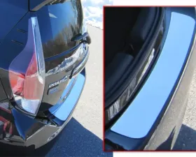 Quality Automotive Accessories 1-Piece Stainless Steel Rear Bumper Trim Accent Toyota Prius C 4-Door Hatchback 2012-2019