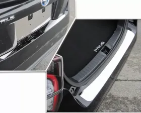 Quality Automotive Accessories 1-Piece Stainless Steel Rear Bumper Trim Accent Toyota Prius 4-Door Hatchback 2016-2022