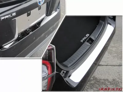 Quality Automotive Accessories 1-Piece Stainless Steel Rear Bumper Trim Accent Toyota Prius 4-Door Hatchback 2016-2022 - RB16135