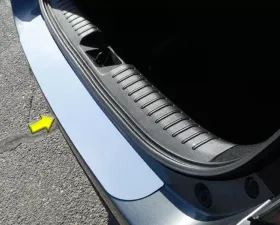 Quality Automotive Accessories 1-Piece Stainless Steel Rear Bumper Trim Accent Honda Civic 4-Door Hatchback 2016-2021