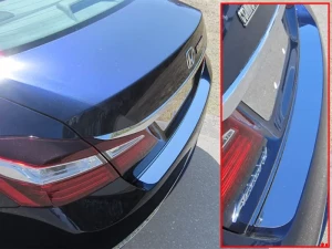 Quality Automotive Accessories 1-Piece Stainless Steel Rear Bumper Trim Accent Honda Accord 4-Door Sedan 2016-2017 - RB16281 - Image 4
