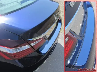 Quality Automotive Accessories 1-Piece Stainless Steel Rear Bumper Trim Accent Honda Accord 4-Door Sedan 2016-2017 - RB16281