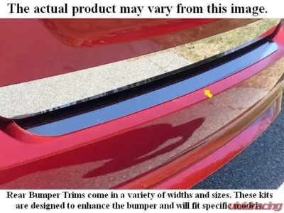 Quality Automotive Accessories 1-Piece Stainless Steel Rear Bumper Trim Accent Lincoln Town Car 4-Door Sedan 2003-2011 - RB43680