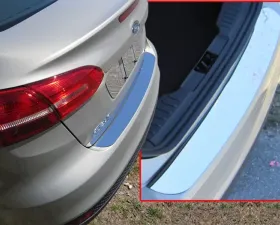 Quality Automotive Accessories 1-Piece Stainless Steel Rear Bumper Trim Accent Ford Focus 4-Door Sedan 2015-2018