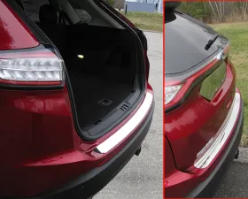 Quality Automotive Accessories 1-Piece Stainless Steel Rear Bumper Trim Accent Ford Edge 4-Door SUV 2015-2018