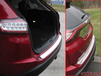 Quality Automotive Accessories 1-Piece Stainless Steel Rear Bumper Trim Accent Ford Edge 4-Door SUV 2015-2018 - RB55610