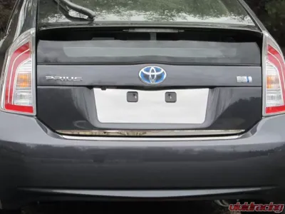 Quality Automotive Accessories 1-Piece Stainless Steel Rear Deck Trim Trunk Lid Accent Toyota Prius 4-Door Hatchback 2010-2015 - RD10135