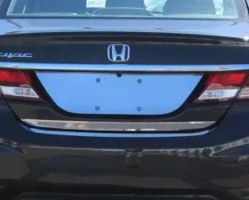 Quality Automotive Accessories 1-Piece Stainless Steel Rear Deck Trim Trunk Lid Accent Honda Civic 4-Door Sedan 2012-2015