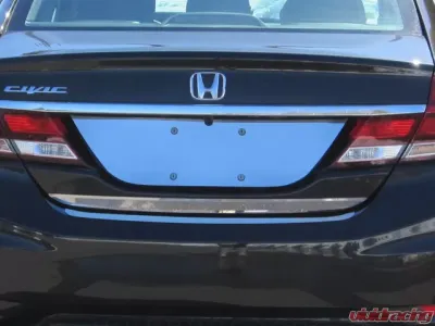 Quality Automotive Accessories 1-Piece Stainless Steel Rear Deck Trim Trunk Lid Accent Honda Civic 4-Door Sedan 2012-2015 - RD12214