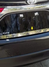 Quality Automotive Accessories 1-Piece Stainless Steel Rear Deck Trim Trunk Lid Accent Toyota Avalon 4-Door Sedan 2013-2018                                     - RD13165 - Image 3