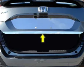 Quality Automotive Accessories 1-Piece Stainless Steel Rear Deck Trim Trunk Lid Accent Honda Civic 4-Door Hatchback 2016-2021
