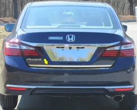 Quality Automotive Accessories 1-Piece Stainless Steel Rear Deck Trim Trunk Lid Accent Honda Accord 4-Door Sedan 2016-2017