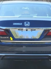 Quality Automotive Accessories 1-Piece Stainless Steel Rear Deck Trim Trunk Lid Accent Honda Accord 4-Door Sedan 2016-2017                                     - RD16281 - Image 3