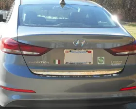 Quality Automotive Accessories 1-Piece Stainless Steel Rear Deck Trim Trunk Lid Accent Hyundai Elantra 4-Door Sedan 2017-2018