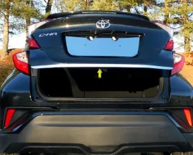 Quality Automotive Accessories 1-Piece Stainless Steel Rear Deck Trim Trunk Lid Accent Toyota C-HR 4-Door Crossover SUV 2018-2022