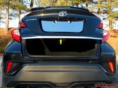 Quality Automotive Accessories 1-Piece Stainless Steel Rear Deck Trim Trunk Lid Accent Toyota C-HR 4-Door Crossover SUV 2018-2022 - RD18140