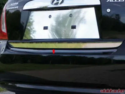 Quality Automotive Accessories 1-Piece Stainless Steel Rear Deck Trim Trunk Lid Accent Hyundai Accent 4-Door Sedan 2006-2011 - RD27365