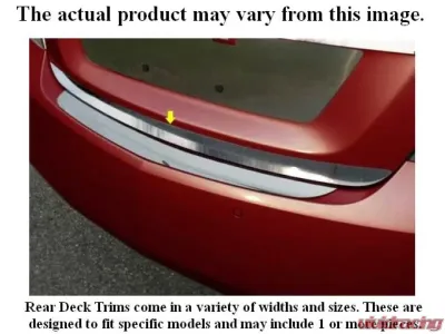 Quality Automotive Accessories 1-Piece Stainless Steel Rear Deck Trim Trunk Lid Accent Pontiac G6 2-Door Coupe 2005-2009 - RD47275