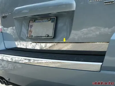 Quality Automotive Accessories 1-Piece Stainless Steel Rear Deck Trim Trunk Lid Accent Ford Taurus X 4-Door Crossover SUV 2008-2009 - RD48355