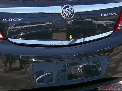 Quality Automotive Accessories 1-Piece Stainless Steel Rear Deck Trim Trunk Lid Accent Buick Regal 4-Door Sedan 2011-2013 - RD51575