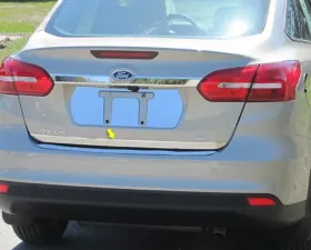 Quality Automotive Accessories 1-Piece Stainless Steel Rear Deck Trim Trunk Lid Accent Ford Focus 4-Door Sedan 2015-2018