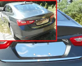 Quality Automotive Accessories 1-Piece Stainless Steel Rear Deck Trim Trunk Lid Accent Chevrolet Malibu 4-Door Sedan 2016-2022