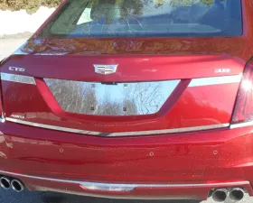 Quality Automotive Accessories 1-Piece Stainless Steel Rear Deck Trim Trunk Lid Accent Cadillac CT6 4-Door Sedan 2016-2018