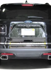 Quality Automotive Accessories 1-Piece Stainless Steel Rear Deck Trim Trunk Lid Accent Ford Explorer 4-Door SUV 2016-2019                                     - RD56330 - Image 4