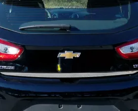 Quality Automotive Accessories 1-Piece Stainless Steel Rear Deck Trim Trunk Lid Accent Chevrolet Cruze 4-Door Hatchback 2017-2019