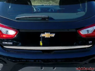 Quality Automotive Accessories 1-Piece Stainless Steel Rear Deck Trim Trunk Lid Accent Chevrolet Cruze 4-Door Hatchback 2017-2019 - RD57800