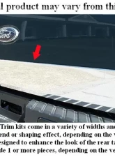 Quality Automotive Accessories 1-Piece Stainless Steel Tailgate Accent Trim Mercury Villager 3-Door Minivan 1996-1996                                     - RT36630 - Image 3