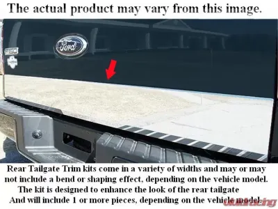 Quality Automotive Accessories 1-Piece Stainless Steel Tailgate Accent Trim Mercury Villager 3-Door Minivan 1996-1996 - RT36630