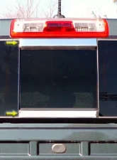 Quality Automotive Accessories 2-Piece Stainless Steel Sliding Rear Window Trim Accents Chevrolet Colorado 4-Door 2015-2022                                     - RW55150 - Image 5