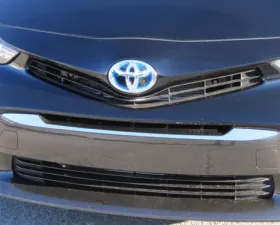 Quality Automotive Accessories 1-Piece Stainless Steel Front Grille Accent Trim Toyota Prius V 4-Door Hatchback 2012-2017