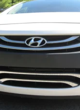 Quality Automotive Accessories 2-Piece Stainless Steel Front Grille Accent Trim Hyundai Elantra 4-Door GT Hatchback 2013-2015                                     - SG13345 - Image 5