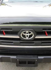 Quality Automotive Accessories 2-Piece Stainless Steel Front Grille Accent Trim Toyota Tacoma 4-Door 2016-2022                                     - SG16175 - Image 7