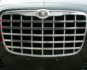 Quality Automotive Accessories 5-Piece Stainless Steel Front Grille Accent Trim Chrysler 300 4-Door Sedan 2005-2005