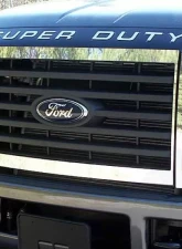 Quality Automotive Accessories 6-Piece Stainless Steel Front Grille Accent Trim Ford F-250 & F-350 Super Duty 2-Door 4-Door 2008-2008                                     - SG48320 - Image 5