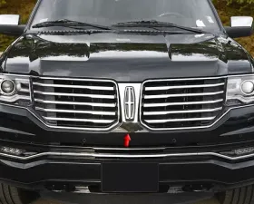Quality Automotive Accessories 1-Piece Stainless Steel Front Grille Accent Trim Lincoln Navigator 4-Door SUV 2015-2017